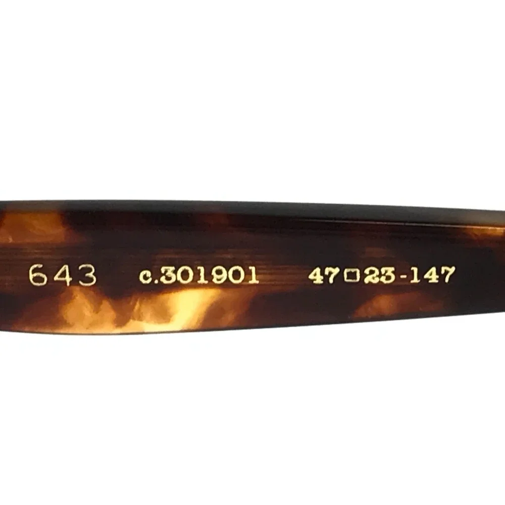 Eyevan Eyeglasses Frames 643 c.301901 Tortoise Gold Square Full Rim 47-23-147